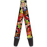 Buckle-Down GS-WDY116 Guitar Strap Muppets Faces Black 2 Inches Wide, Multicolor, 34-60"