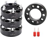 EOTH 4 PCS 5x4.5 Wheel Spacer Compatible with YJ TJ XJ MJ KJ KK ZJ Mustang Explorer Edge Ranger, 1.5 inch 5x114.3mm Forged 5 Lug Wheel Spacer with 1/2-20 Studs & 82.5mm Center Bore