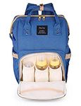 House of Quirk Baby Diaper Bag Maternity Backpack (Navy Blue)