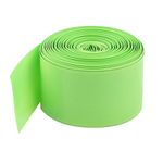 uxcell 33Ft 10Meter 29.5mm Flat Width Light Green PVC Heat Shrinkable Tubing Heat Shrink Wrap Sleeve Cover for 1 x 18650 Battery