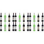 ibasenice 24 pcs Mini Wine Bottles Statues Decorative Mini House Wine Bottle Modeling Ornaments