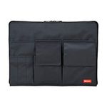 LIHITLAB Laptop Sleeve with Storage Pockets (Bag-in-Bag), 10 x 13.8 Inches, Black (A7554-24)