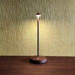 Cordless Table Lamps,Rechargeable Led Touch Bar Lamp,Portable Battery Operated Lamps,2 Level Brightness Dimmable Small Table Lamps,Minimalist Design,for Living Room/Restaurant/Couple Dinner/(Rust)