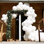 DUILE White Balloon Garland Arch Kit White Balloons Wedding Decoration Balloon Arch Kit Bridal Shower White Indoor Birthday Decoration Backdrop Party Supplies Baby Shower Decorations for Girl Boy