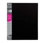 C-Line 24-Pocket Bound Sheet Protector Presentation Book, 48-Page Capacity, for 8.5 x 11-Inch Inserts, Black (33240)