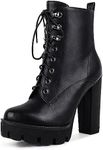 wetkiss Platform Boots for Women, H