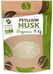 Organic Raw Psyllium Husk - 99% Pure Grade - Natural Fiber - 1 kg