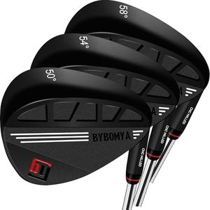 BYBOMYA Forged Golf Wedges 50° 52° 54° 56° 58° 60°Individual Or Set Lob Sand Gap Wedge, Right Handed – Full Face Grooves for Maximum Spin & Control Around the Green