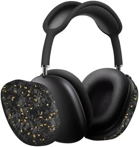 MONOCARBON Real Carbon Fiber Case for AirPods Max (2024/2020), Military-Grade Protective Hard Cover for Apple Headphones, Unique Forged Matte, Scratch-Resistant, Essential Accessories-Matte Gold