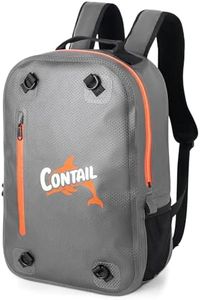 CONTAIL 25L IPX7 Submersible Dry Bag Backpack,Waterproof Travel Laptop Bag with Airtight Zippers for Boat,Fishing,Kayak