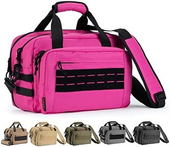 VEAGIA Range Bag Pistol Case Gun Range Bags For Handguns And Ammo Gun Case 3 Pistols Soft Carrying Bags (Pink)