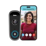 Qubo Smart Wi-Fi Video Doorbell Pro 2K from Hero Group | Instant Phone Visitor Video Call | Intruder Alarm | 3MP 1296P Resolution | 2-Way Talk