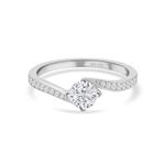 Ornate Jewels 925 Silver CZ American Diamond Trio Solitaire Ring for Women and Girls | With Certificate of Authenticity & 925 Stamp | Life-time Warranty*