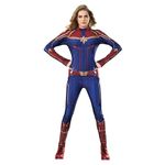 Rubies Costume Company Women's Captain Marvel Hero Suit, as Shown, Medium