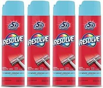 Resolve High Traffic Carpet Foam, Crisp Linen, Cleans Freshens Softens & Removes Stains, 22 Ounce (Pack of 4)