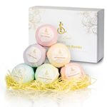 Love&Soul Classic Bath Bombs with Shea Butter 6-200g Bath Bombs for Women and Kids - Perfect Spa Gift and Bath Set for Self Care and Relaxation - Luxury Bath Bombs for Women and Kids for a Relaxing Bath Experience