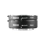 Meike MK-Z-AF1 Metal Auto Focus Macro Extension Tube Adapter Ring (11mm+18mm) Compatible with Nikon Z5 Z6 Z7 Z50 Z6II Z7II