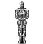 A Beistle Creation 57466 Beistle Jointed Suit of Armor Knight Cut Out Medieval Theme Party Wall Decoration Photo Prop Backdrop, Paper, Multicolored