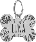 PawFurEver Dog Tags Engraved for Pets Personalized - Custom Dog Name Tag - Pet ID Tags for Dogs and Cats - Stainless Steel Dog Collar Tag - Puppy Name Tag - Funny Cat Tags (Bone, Silver)