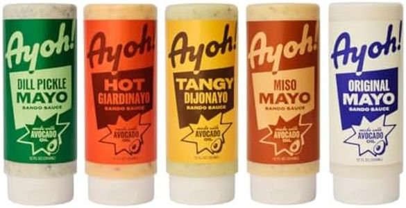 Ayoh Foods Sando Sauce – Ultimate Flavors Pack | Creamy Sandwich Sauce Now Made w/ Avocado Oil | Seed oil, Gluten-free, Non-GMO | Bold sauce for sandwiches, wraps & dips | Chef-crafted by Molly Baz | 12 oz - 5 bottles
