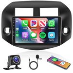 Android Car Stereo for Toyota RAV4 2007-2011 with Wireless Apple Carplay, Rimoody 9 Inch Touch Screen Car Radio with GPS Navigation Bluetooth FM HiFi WiFi Android Auto Backup Camera