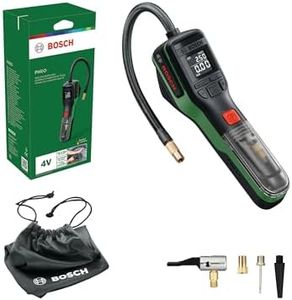 Bosch PNEO Cordless Pneumatic Pump (Compact Power BA 4V 3.0 Ah battery, Quick Snap, ball needle, presta valve and balloon adapters, fabric bag, carton box)