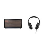 Positive Grid Spark Guitar amp with Sennheiser HD200 Pro Studio Headphones Bundle Pack