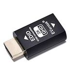 EVanlak Hdmi Edid Emulator Passthrough 3rd Generrtion Premium Aluminum Eliminated Emulator Adapter Work with Mac Thunderbolt to HDMI Switches/Extender/AV Receiver/Video Splitters 2K 2560x1440 60hz@60H