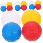 Kisangel Plastic Practice Golf Balls, 16Pcs Professional Training Ball Practicing Ball Small Golfing Ball Small Training Ball Golf Wear-resistant Golfing Ball Pp Nonporous Child