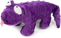 goDog, Action Plush Lizard, Animated Squeaker Dog Toy, Bite-Activated Motion, Chew Resistant + Reinforced Seams