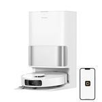 DREAME 2026 New D30 Ultra CE Robot Vacuum and Mop with Auto Dust Emptying, 25,000Pa Suction, 0.41in Mop Lifting, Multifunctional Base Station, Mop Self-Washing, Smart Obstacle Avoidance, White