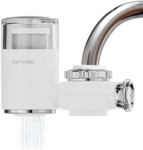 XNTONG - Water Filter Tap, Activated Carbon Tap Water Filter, Water Filter for Tap in Home and Kitchen, Water Tap Filter Reduces Chlorine, Limescale, Heavy Metals, and Unpleasant Odors