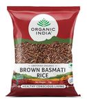 ORGANIC INDIA Organic Brown Basmati Rice 1Kg