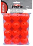 PrideSports Perforated Practice Balls, 12 ct Orange