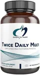 Designs for Health Twice Daily Multi - Iron-Free Adult Multivitamin Supplement - Multi Vitamin + Mineral for Adults with Vitamin C, B Vitamins, K, D, E, Folate + More - Non-GMO …