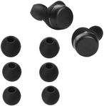 kwmobile 6X Replacement Ear Tips Compatible with JBL Tour PRO+ - Silicone Tips for Earphones - Black