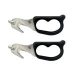 StatGear SuperVizor XT Auto Emergency Rescue Escape Tool - Seatbelt Cutter & Window Glass Breaker Hammer Survival - Mounts Right to Your Sun-Visor! Pack of 2