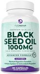 PurePremium Non-GMO Black Seed Oil 500 mg, Nigella Sativa, Black Cumin Seed Oil Capsules Cold Pressed, Black Seed Oil for Hair & Skin, 90 Black Cumin Seed Oil Capsules