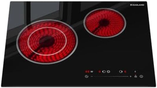GASLAND 21 Inch Electric Cooktop 2 Burner, Built-in, 220-240V