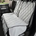 4Knines Dog Seat Cover for Crew Cab Trucks - Back Seat Protection for Fold Up Seats, Pet Cover Hammock, Durable Car Seat Cover for Dogs, Fits Full Size 4 Door Trucks
