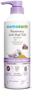 Mamaearth Rosemary Anti-Hair Fall Shampoo With Rosemary & Methi Dana For Reducing Hair Loss & Breakage,Gives Up To 94% Stronger Hair,Up To 93% Less Hair Fall |Sulphate Free Shampoo |For Unisex,600 Ml