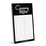 Bliss Collections Grocery List Pad for Fridge, Groceries and Wine Funny Tear Off Notepad for Refrigerator, 4.5 x 7.5 inches, 50 Sheets