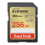 SanDisk 256GB Extreme SDXC UHS-I Memory Card - C10, U3, V30, 4K, UHD, SD Card - SDSDXVV-256G-GNCIN