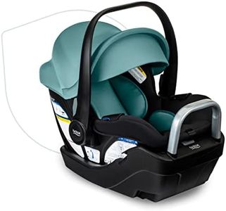 Britax Willow S Infant Car Seat with Alpine Base, ClickTight Technology, Rear Facing Car Seat with RightSize System, Jade Onyx