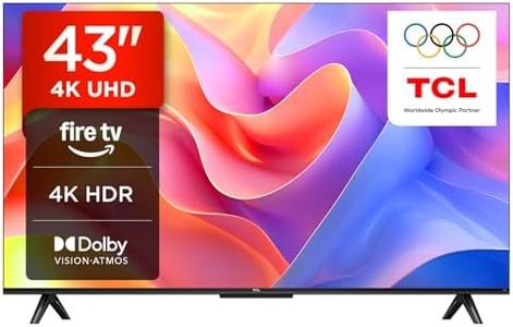 TCL 43PF650K 43-inch 4K Ultra HD, HDR TV, Smart LED Fire TV (Dolby Vision, Dolby Atmos, DTS, HDR 10, Alexa built-in, Airplay2, Miracast)