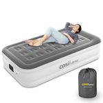 Cosi Home® Single Sized Air Bed - Premium Single Inflatable Mattress With a Built-in Electric Pump, Integrated Raised Pillow and Storage Bag