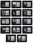 HWC Trading A4 FR All 14 Dr's Doctor Who Collection Complete Set Printed Signed Autograph Picture for TV Show Fans - A4 Framed