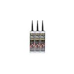 6 X Everbuild Roof & Gutter Butyl Sealant Black Waterproof and Sealing