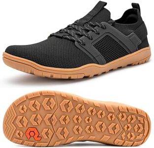 Pulltop Womens Barefoot Wide Trail Running Shoes - Minimalist Wide Toe Box Workout Shoes with Zero Drop Sole Cross for Trainer Black Size 11