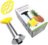 Pineapple Slicer Corer Pineapple Cutter Peeler Corer Heavy Duty Slicer Diced Stainless Steel Fruit Corer Rings Cutting Wedge Knife for Pineapple Rings Cutter Fruit Carving Tools